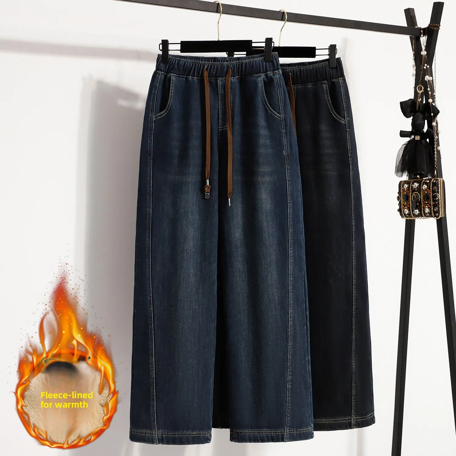 Женские зимние утепленные джинсы больших размеров, прямые, свободные, повседневные, широкие брюки, длинные джинсы, повседневные
Женские зимние утепленные джинсы больших размеров, прямые, свободные, повседневные, широкие брюки, длинные джинсы, повседневные