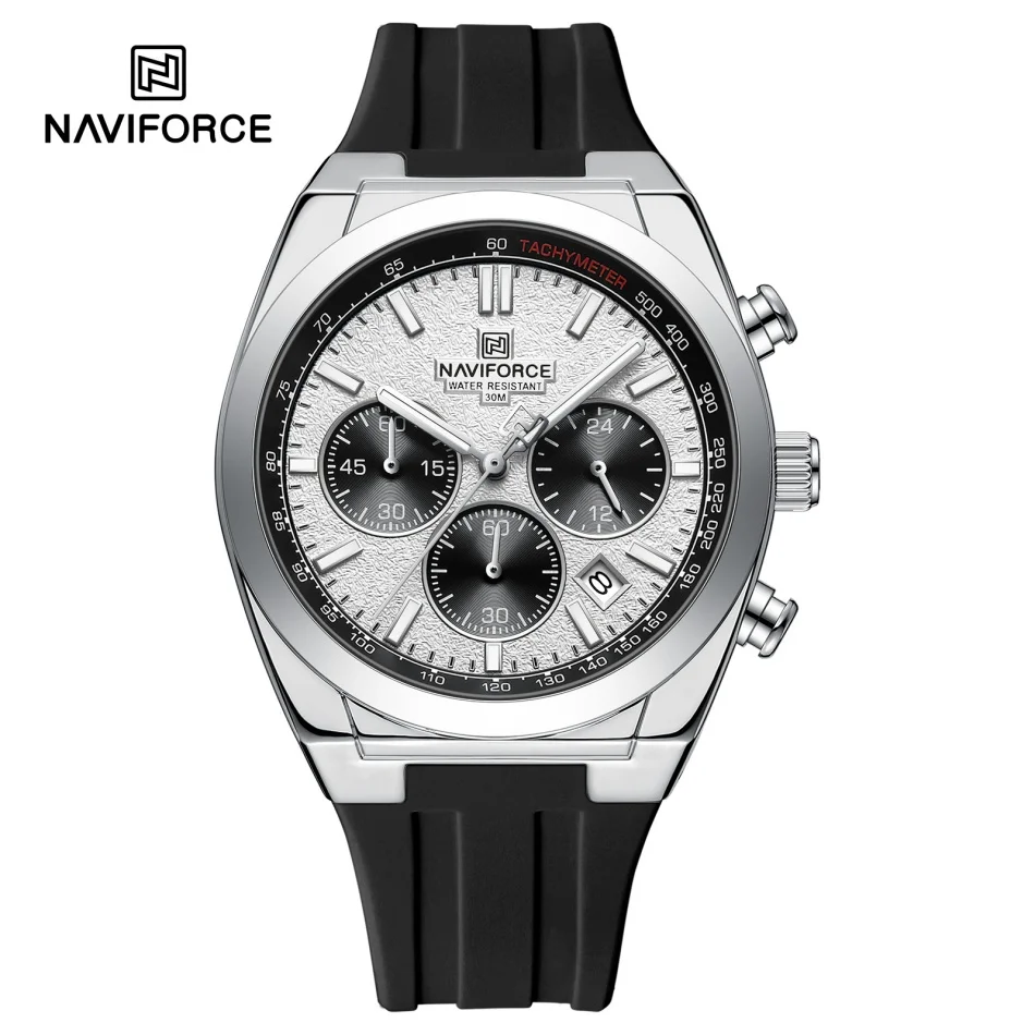 NAVIFORCE Men's Quartz Watch Luminous Hands Silicone Strap Men's Multifunctional Chronograph Fashion Watch 3ATM Waterproof Gift
NAVIFORCE Men's Quartz Watch Luminous Hands Silicone Strap Men's Multifunctional Chronograph Fashion Watch 3ATM Waterproof Gift