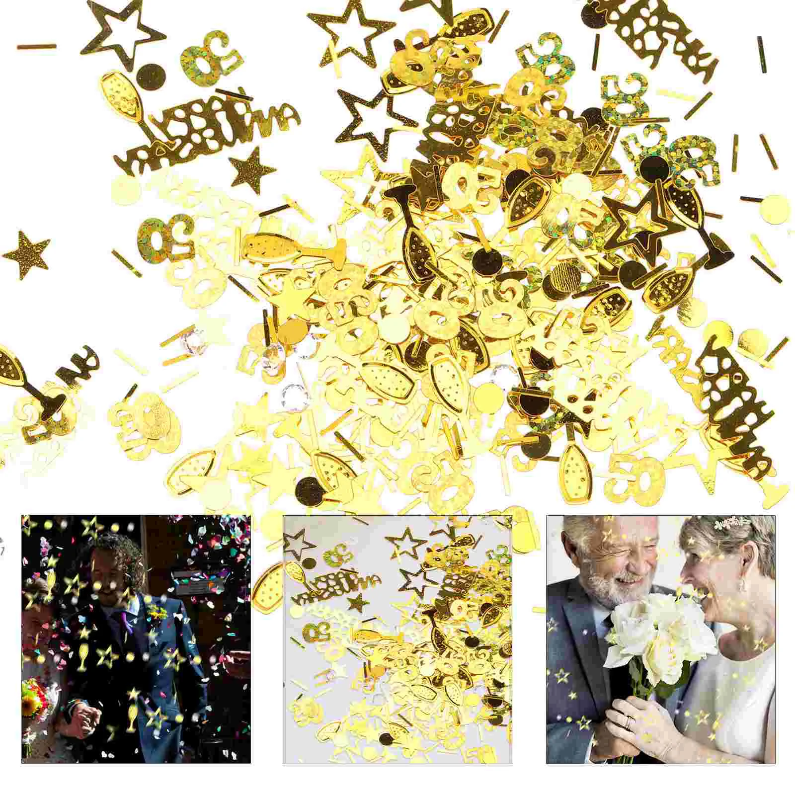 3 Packs Anniversary Confetti Paper 50 Decorations and Supplies Gold for Tables Glitter Home
3 Packs Anniversary Confetti Paper 50 Decorations and Supplies Gold for Tables Glitter Home