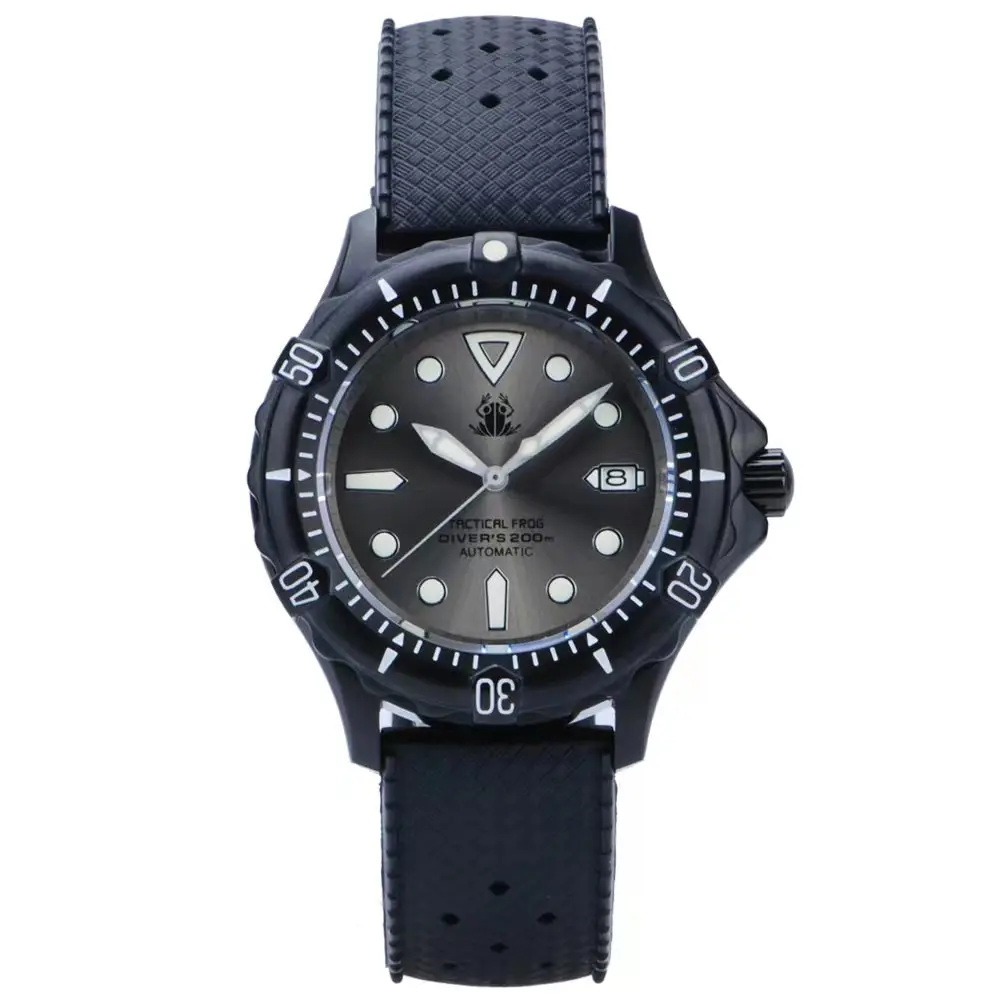 Tactical Frog Men Diver Watch Military Automatic Watches PVD Mechanical Wristwatch 200M Waterproof Luminous NH35 Sapphire Black
Tactical Frog Men Diver Watch Military Automatic Watches PVD Mechanical Wristwatch 200M Waterproof Luminous NH35 Sapphire Black