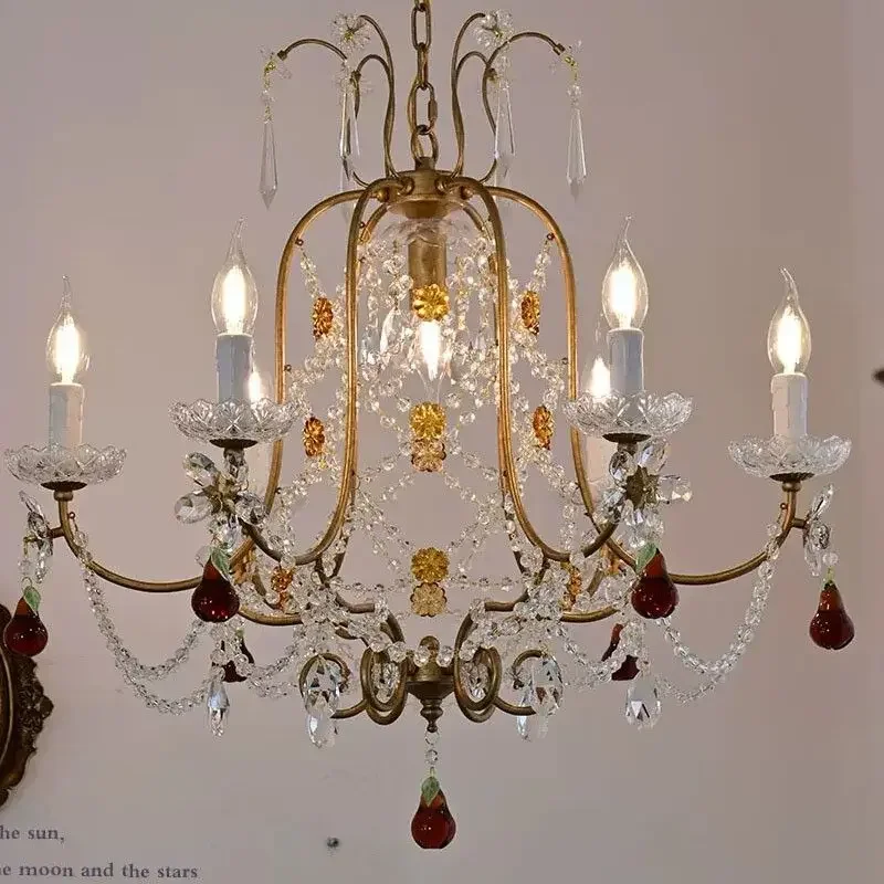 French medieval restaurant light American light luxury crystal living room pendant light
French medieval restaurant light American light luxury crystal living room pendant light