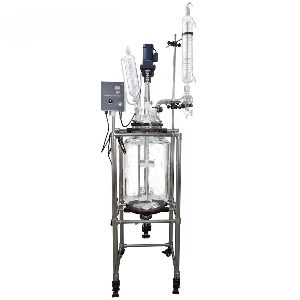 Topacelab 50L Lab Scale Jacketed Glass Reactor 20L Reaction Kettle with Vertical Serpentiform Condenser 304 Stainless Steel
Topacelab 50L Lab Scale Jacketed Glass Reactor 20L Reaction Kettle with Vertical Serpentiform Condenser 304 Stainless Steel