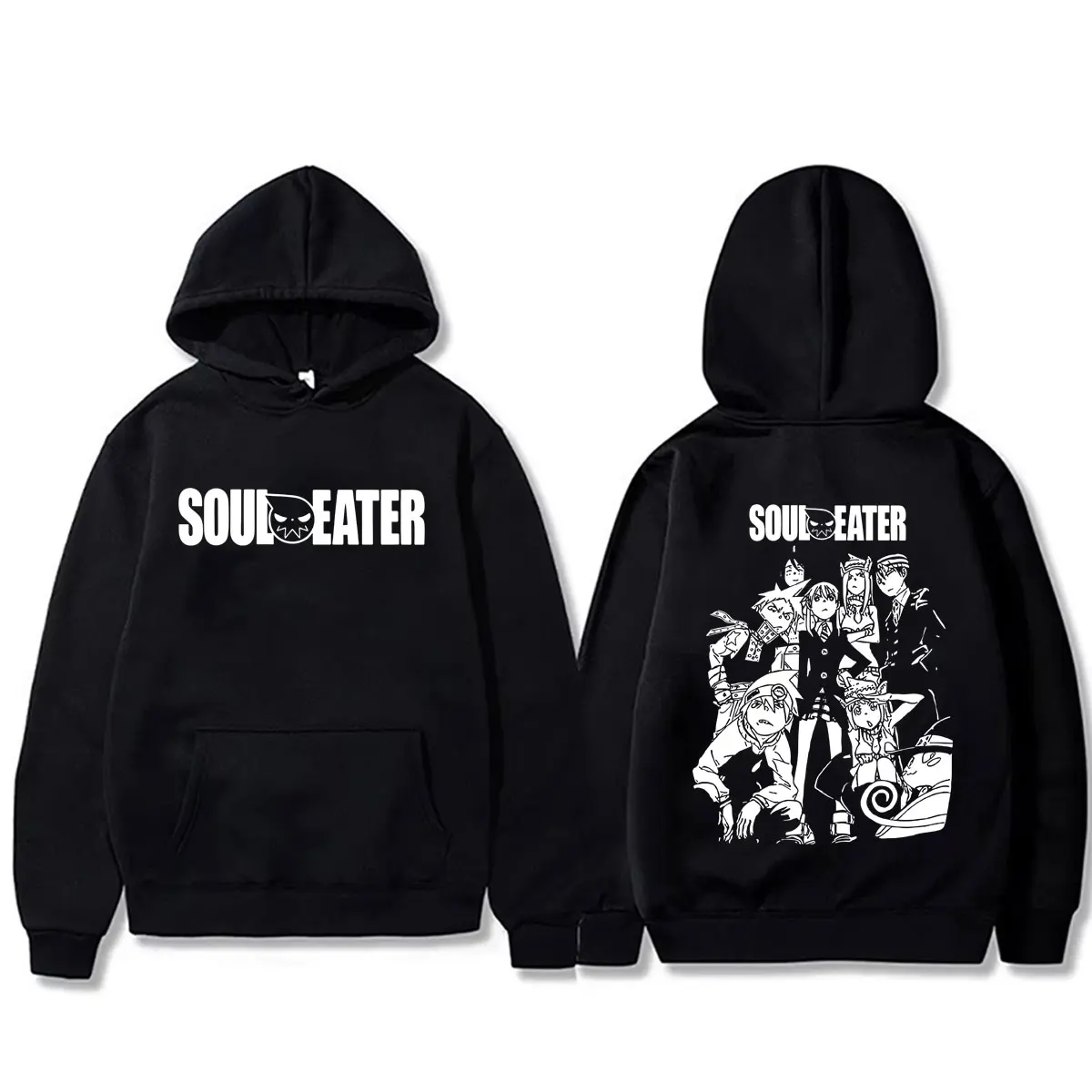 Anime Soul Eater Double Sided Print Hoodie Men Women Manga Death The Kid Hooded Sweatshirt Unisex Fashion Oversized Streetwear
Anime Soul Eater Double Sided Print Hoodie Men Women Manga Death The Kid Hooded Sweatshirt Unisex Fashion Oversized Streetwear