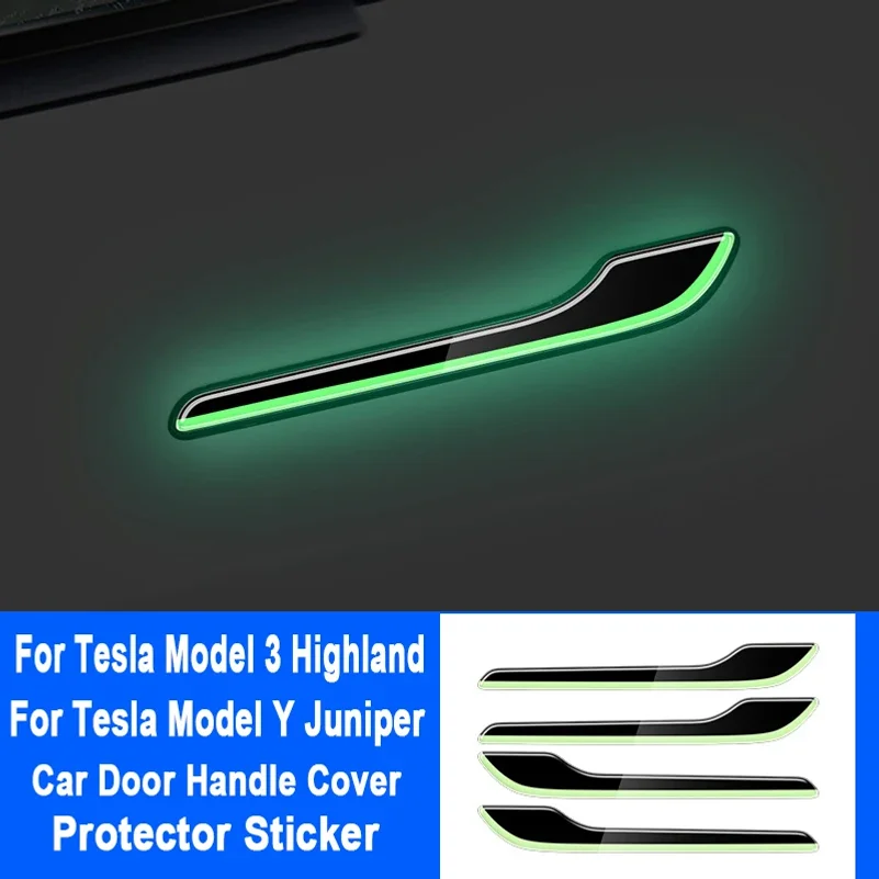 For Tesla Model Y/Y Juniper 2025 Model 3/3 Highland Styling Premium Durable Car Luminous Door Handle Cover Protector Sticker
For Tesla Model Y/Y Juniper 2025 Model 3/3 Highland Styling Premium Durable Car Luminous Door Handle Cover Protector Sticker