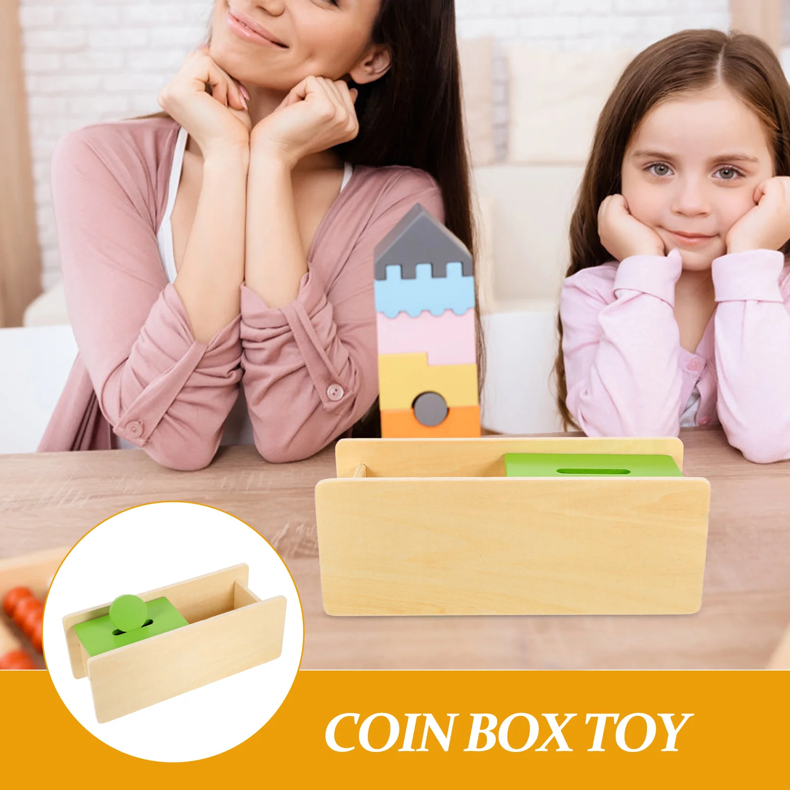 1Set Coin Box Educational Learning Shape Sorter Wooden Developmental Kid Gift Improve Motor Hand Eye Coordination
1Set Coin Box Educational Learning Shape Sorter Wooden Developmental Kid Gift Improve Motor Hand Eye Coordination