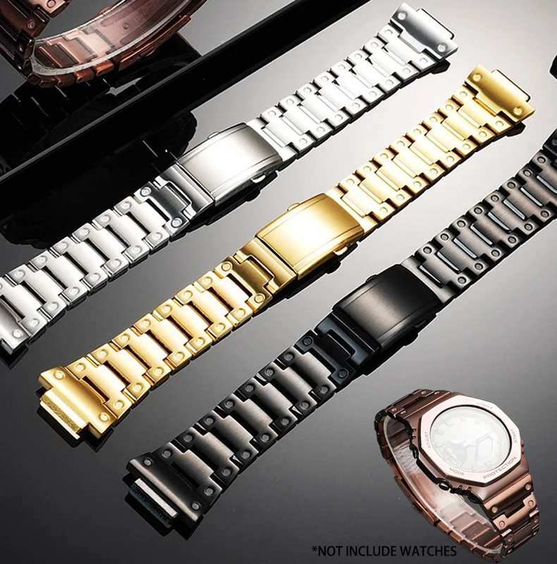 16mm Width For GM2100 Series Watch Band High-end Stainless Steel Wristband Modified Solid Steel Strap Bracelet Watch Accessoires
16mm Width For GM2100 Series Watch Band High-end Stainless Steel Wristband Modified Solid Steel Strap Bracelet Watch Accessoires
