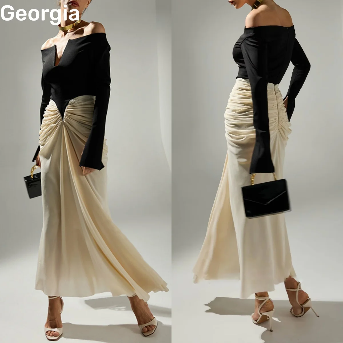 فساتين определение силуэта A, черные платья с открытыми плечами по индивидуальному заказу для особых мероприятий, длиной до пола, на молнии, с длинными рукавами Weddi
فساتين определение силуэта A, черные платья с открытыми плечами по индивидуальному заказу для особых мероприятий, длиной до пола, на молнии, с длинными рукавами Weddi