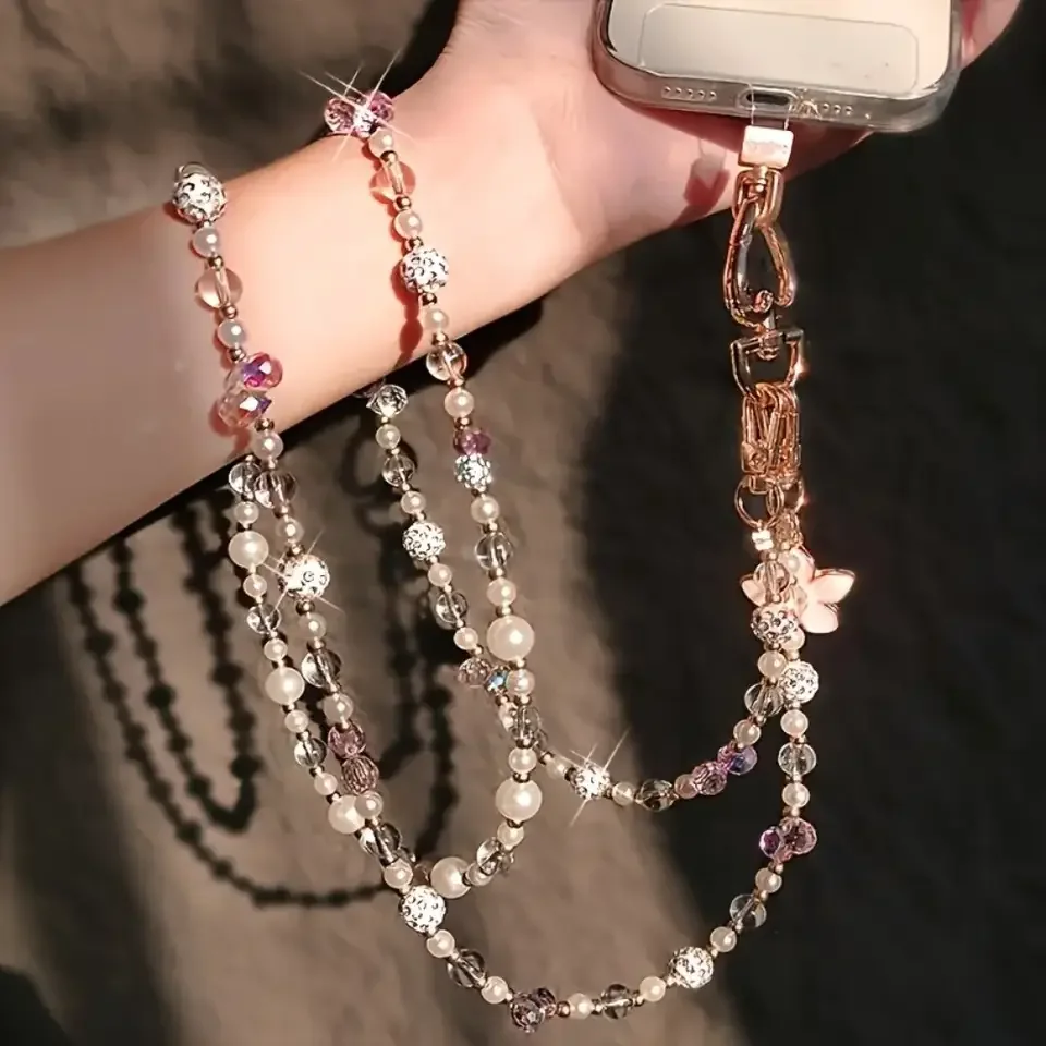 Bag Chain Beaded Crossbody Phone Chain Anti Loss Universal Mobile Phone Crossbody Strap Long-style Colorful Phone Neck Straps
Bag Chain Beaded Crossbody Phone Chain Anti Loss Universal Mobile Phone Crossbody Strap Long-style Colorful Phone Neck Straps