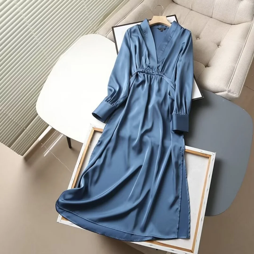 BM&MD&ZA 2024 Winter New Women's Wear Simple and Elegant Casual Detachable Waist Belt Bottom Split Dress
BM&MD&ZA 2024 Winter New Women's Wear Simple and Elegant Casual Detachable Waist Belt Bottom Split Dress