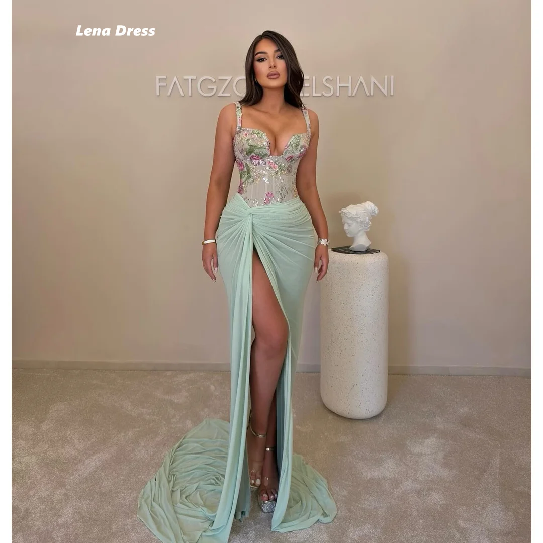 Lena Woman Party Dresses for Special Occasions Floral Lace Luxurious Women's Evening Dresses Side Slit Customized Ball Gowns
Lena Woman Party Dresses for Special Occasions Floral Lace Luxurious Women's Evening Dresses Side Slit Customized Ball Gowns