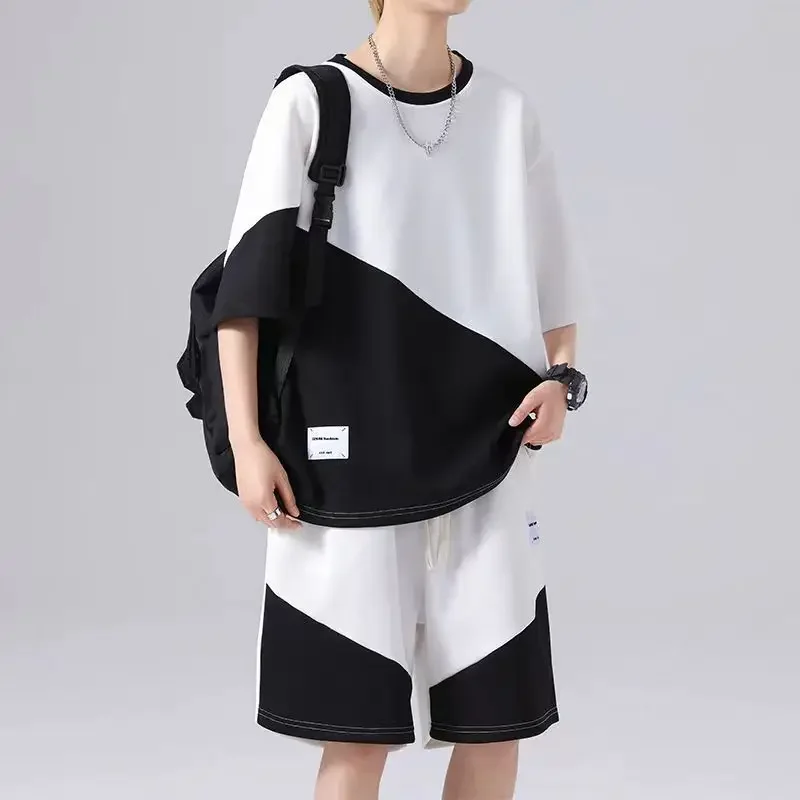 New Men's 2-Piece T-shirt +Shorts Sportswear Fashion Printing Loose Harajuku Style Street Apparel Casual Golf Set
New Men's 2-Piece T-shirt +Shorts Sportswear Fashion Printing Loose Harajuku Style Street Apparel Casual Golf Set