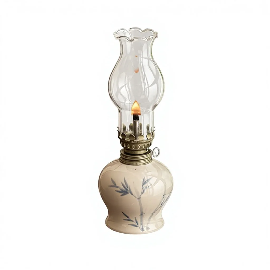 Hand-painted bamboo pattern retro lamp ceramic oil lamp holder new Chinese study bedroom night light
Hand-painted bamboo pattern retro lamp ceramic oil lamp holder new Chinese study bedroom night light