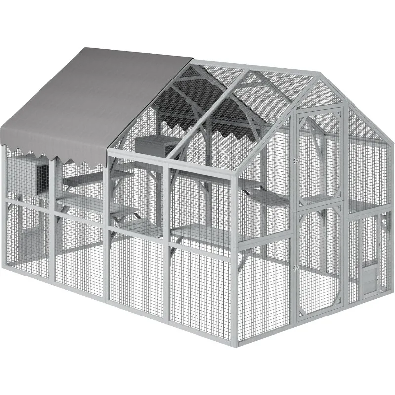 112 дюймов Catio Outdoor Cat Enclosure Супер большие деревянные Catios Outside Cat Run Enclosure Condon Маленькие домики, мосты
112 дюймов Catio Outdoor Cat Enclosure Супер большие деревянные Catios Outside Cat Run Enclosure Condon Маленькие домики, мосты
