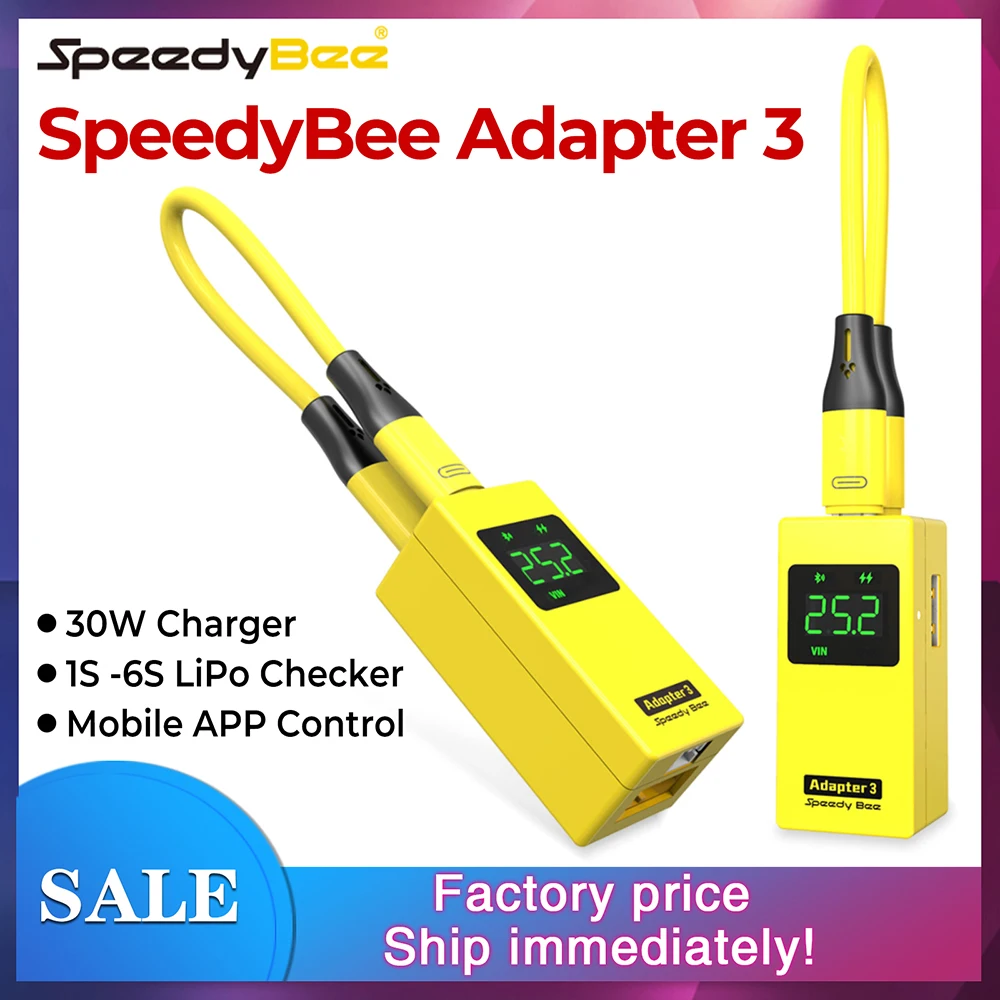 Speedybee Adapter3 Беспроводной адаптер WIIFI Беспроводной анализатор Blackbox Управление через приложение 1-6S LIPO
Speedybee Adapter3 Беспроводной адаптер WIIFI Беспроводной анализатор Blackbox Управление через приложение 1-6S LIPO
