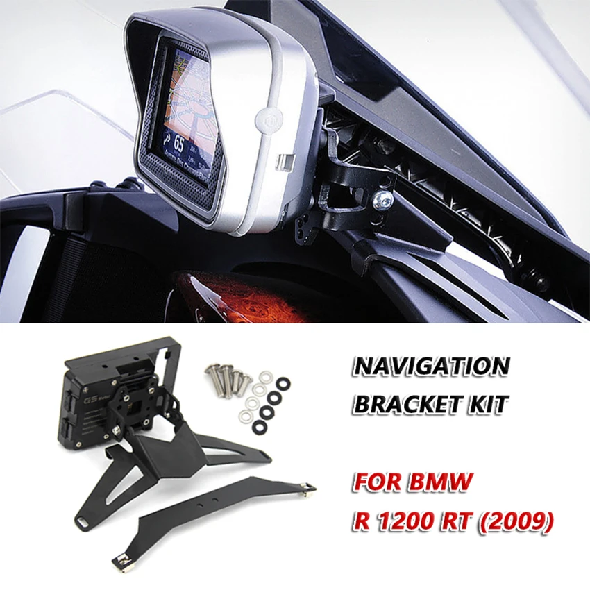 Motorcycle Navigation Bracket Smart Phone Holder Black GPS Navigator Plate Bracket Holder Kit For BMW R 1200 RT R1200RT 2009
Motorcycle Navigation Bracket Smart Phone Holder Black GPS Navigator Plate Bracket Holder Kit For BMW R 1200 RT R1200RT 2009