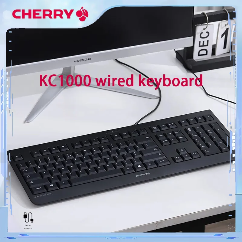 CHERRY KC1000 Wired Membrane Keyboard - Silent 108Keys Spill-Resistant & Durable for Office/Home/Business (Windows/Mac/Linux)
CHERRY KC1000 Wired Membrane Keyboard - Silent 108Keys Spill-Resistant & Durable for Office/Home/Business (Windows/Mac/Linux)