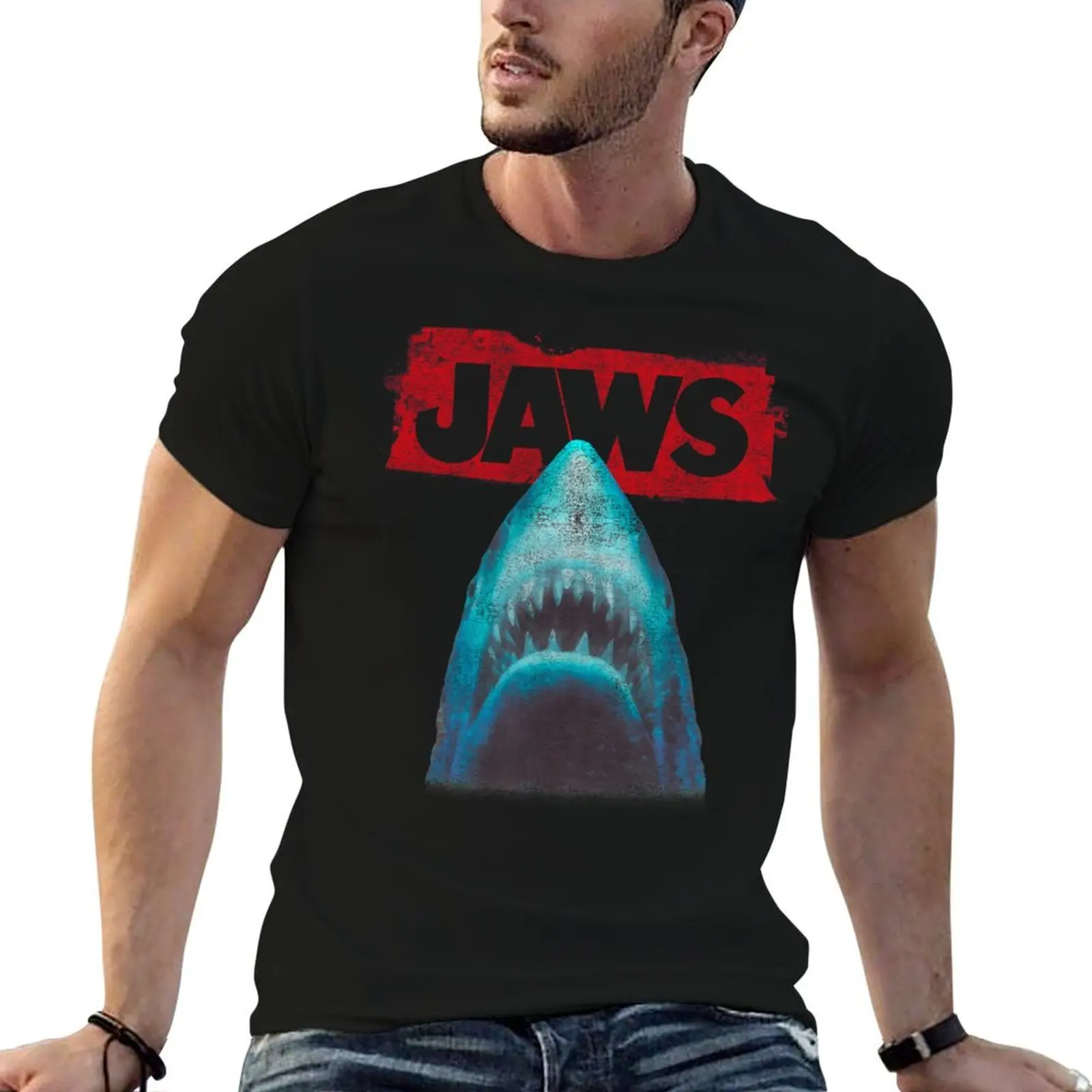 Jaws Distressed Vintage Poster T-Shirt man tshirt anime t shirts for man cotton t shirts high quality T-shirt
Jaws Distressed Vintage Poster T-Shirt man tshirt anime t shirts for man cotton t shirts high quality T-shirt