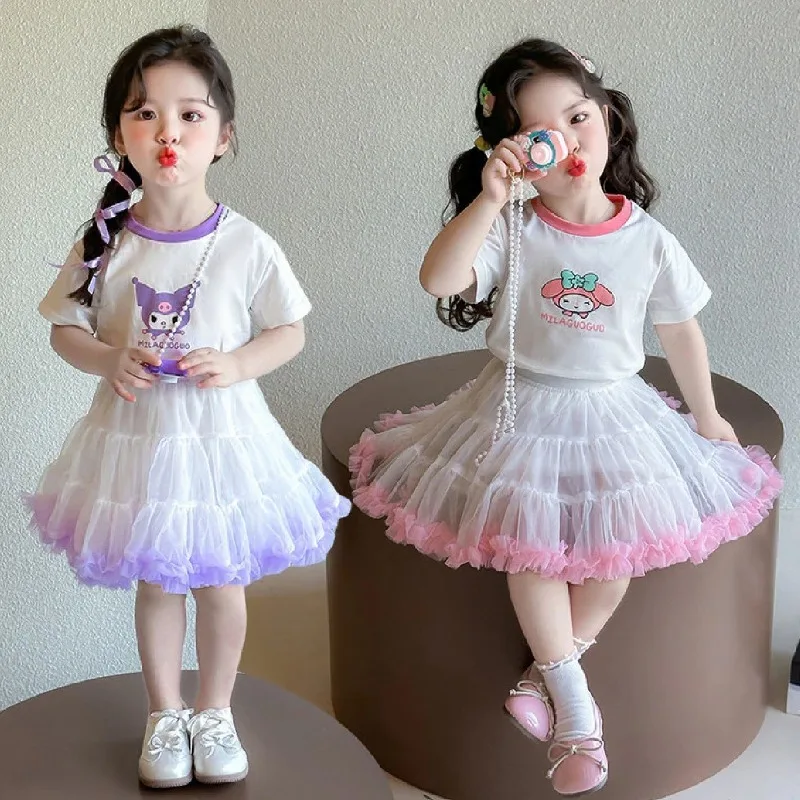 Kawaii Sanrio Ins Fashion Short Sleeve Shirt Skirt Cute Cartoon Summer Fashion 2025 New Baby Skirt Two-piece Set Clothes Gifts
Kawaii Sanrio Ins Fashion Short Sleeve Shirt Skirt Cute Cartoon Summer Fashion 2025 New Baby Skirt Two-piece Set Clothes Gifts