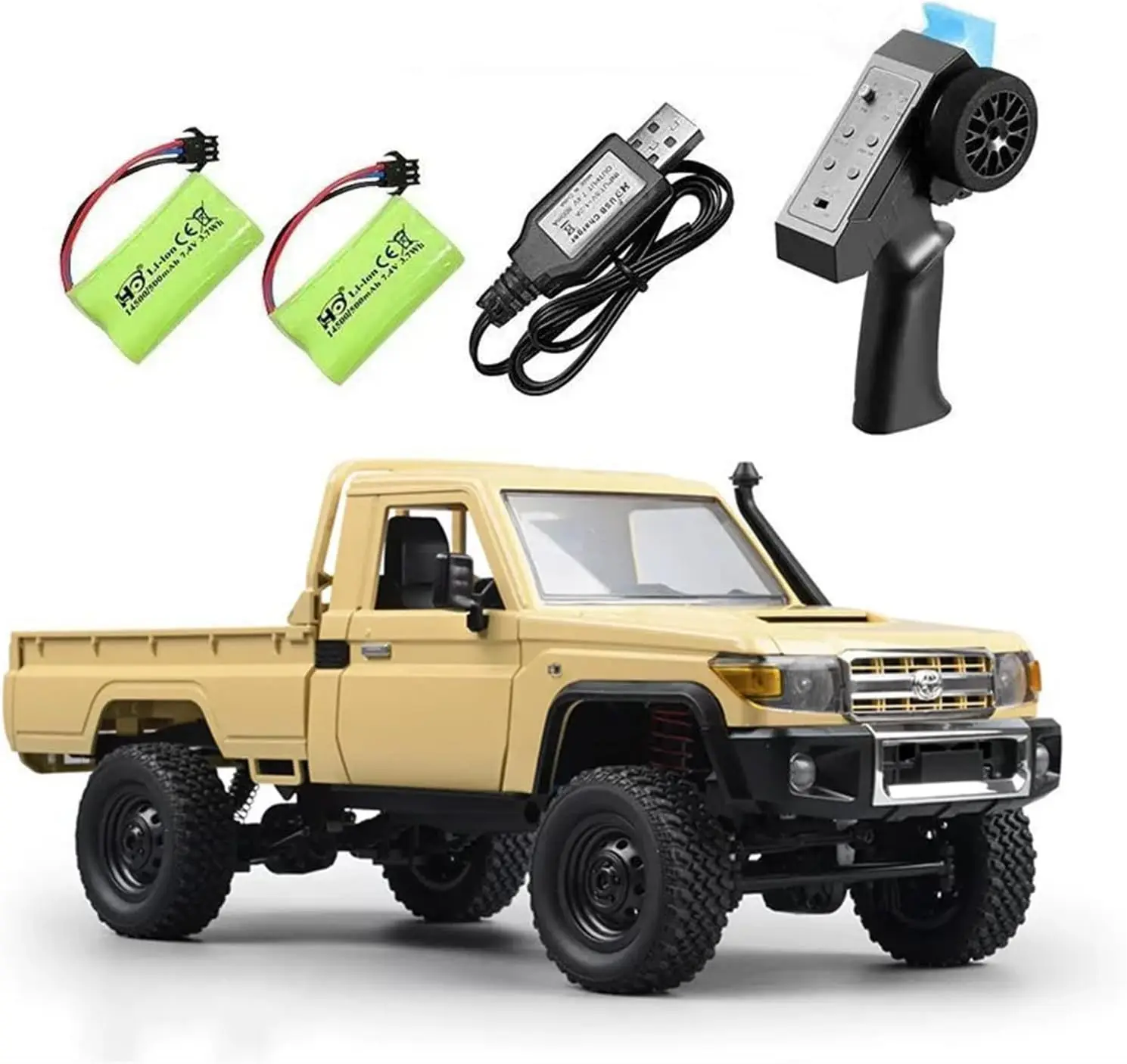 1/12 Scale 4x4 RC Crawler Rock Crawler Truck - RTR Off-Road Pickup with Proportional Steering, 2-Speed Transmission, All-Terrain 280 Motor, 2 Batteries, Remote Control Hobby Car for Adults
1/12 Scale 4x4 RC Crawler Rock Crawler Truck - RTR Off-Road Pickup with Proportional Steering, 2-Speed Transmission, All-Terrain 280 Motor, 2 Batteries, Remote Control Hobby Car for Adults
