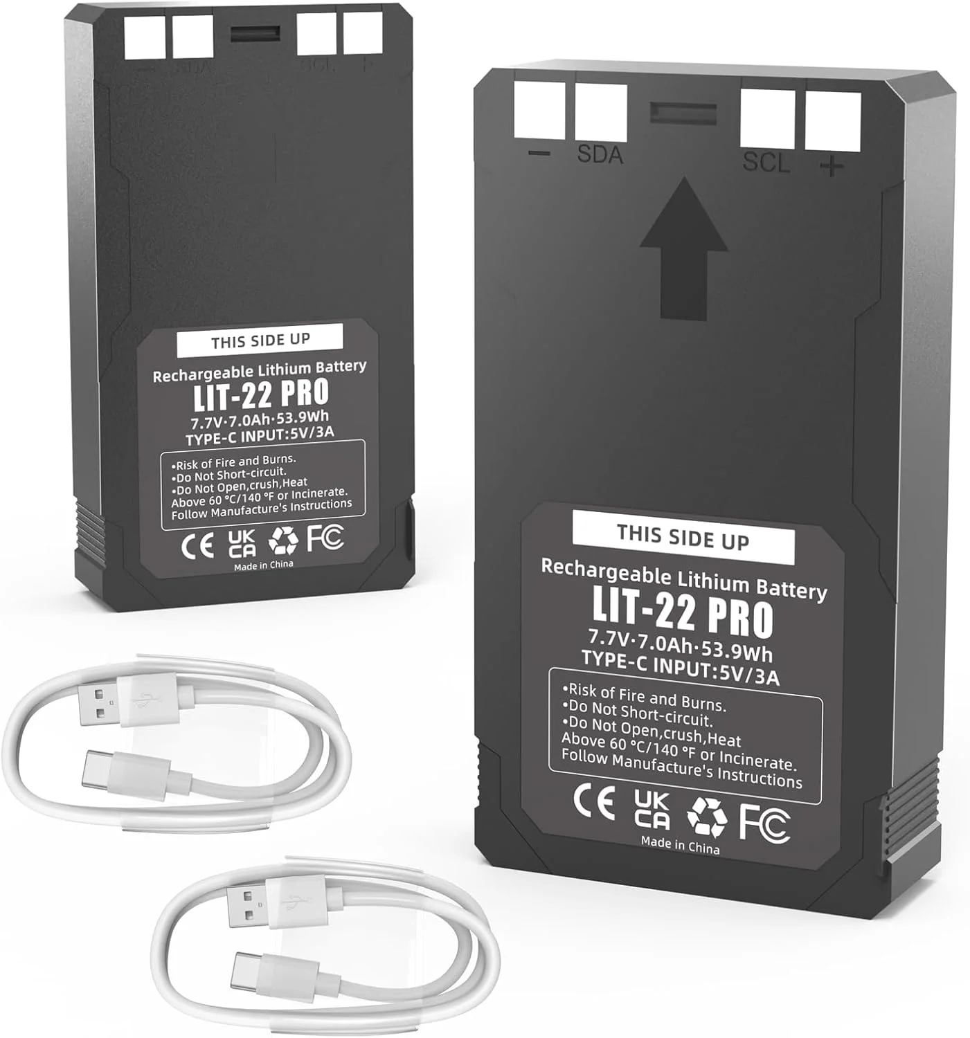 4 Pack Upgrade 7000mAh Lit-22 Rechargeable Lithium Battery for SPYPOINT Cellular Trail Cameras Flex-M, Flex-S, Flex-Plus, Flex-G
4 Pack Upgrade 7000mAh Lit-22 Rechargeable Lithium Battery for SPYPOINT Cellular Trail Cameras Flex-M, Flex-S, Flex-Plus, Flex-G