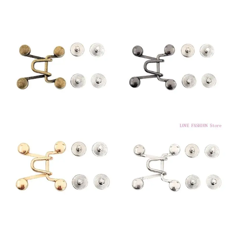 Jeans Fastening Buckle Alloy Adjustable Tighten Button for Loose Pants Jeans Waist Tightener Pin Y166
Jeans Fastening Buckle Alloy Adjustable Tighten Button for Loose Pants Jeans Waist Tightener Pin Y166