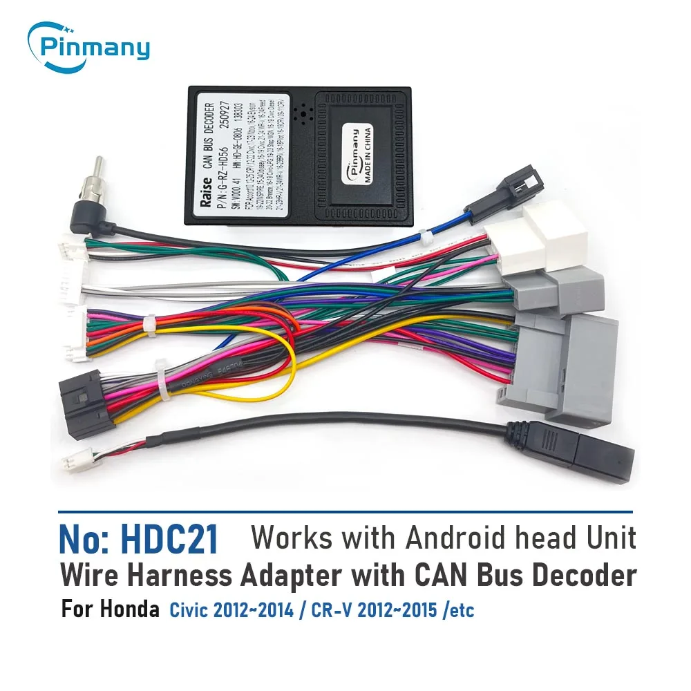 Адаптер для установки Android-магнитолы HDC21 с декодером CAN-шины для Honda CIVIC CRV 2012-2014
Адаптер для установки Android-магнитолы HDC21 с декодером CAN-шины для Honda CIVIC CRV 2012-2014