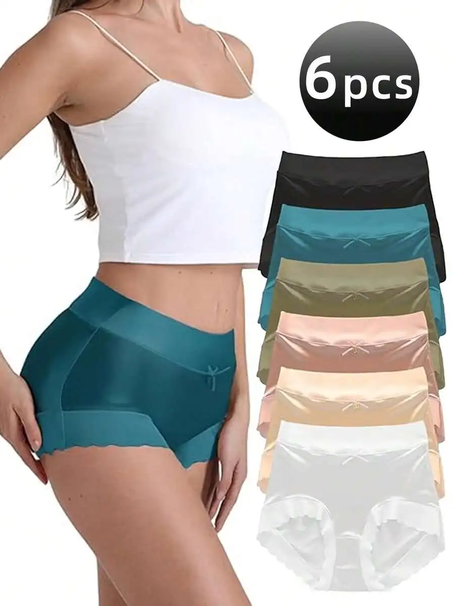 6 Pcs Women Seamless High-Waist Panties Tummy Control Butt Lifting Breathable No Show Underwear
6 Pcs Women Seamless High-Waist Panties Tummy Control Butt Lifting Breathable No Show Underwear