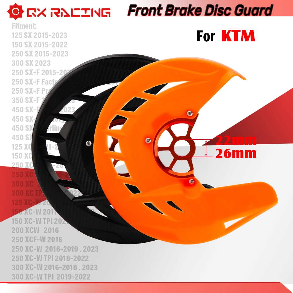 Motorcycle 22mm 26mm Brake Cover Front Brake Disc Guard For KTM 125 150 200 250 300 350 450 500 EXC EXC-F EXC EXC-F 2016-2023
Motorcycle 22mm 26mm Brake Cover Front Brake Disc Guard For KTM 125 150 200 250 300 350 450 500 EXC EXC-F EXC EXC-F 2016-2023