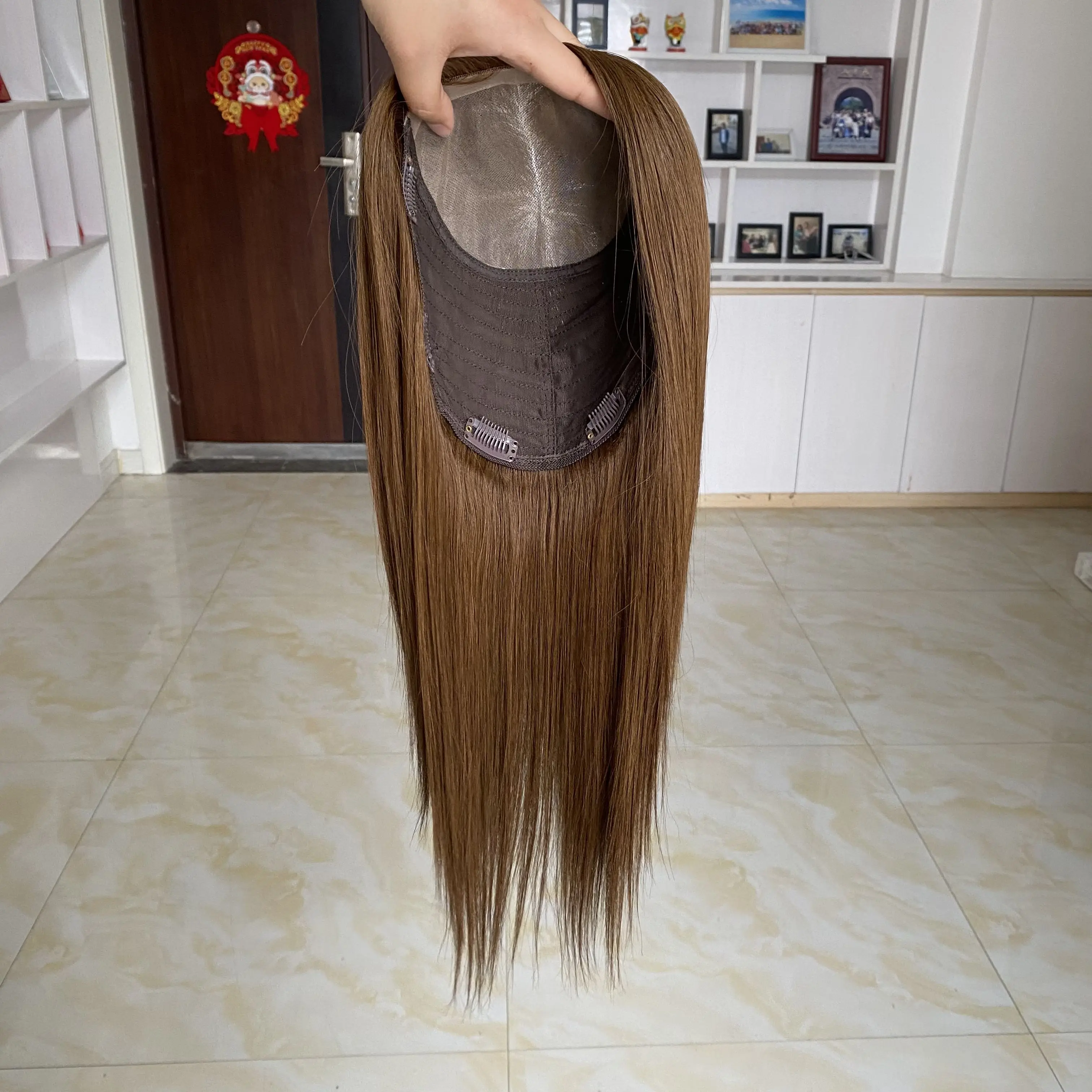 Instock Mono Base Topper Dark Brown Color 8.5x9 Large Base Size Hair Loss Solution MONO Base Topper For White Woman
Instock Mono Base Topper Dark Brown Color 8.5x9 Large Base Size Hair Loss Solution MONO Base Topper For White Woman