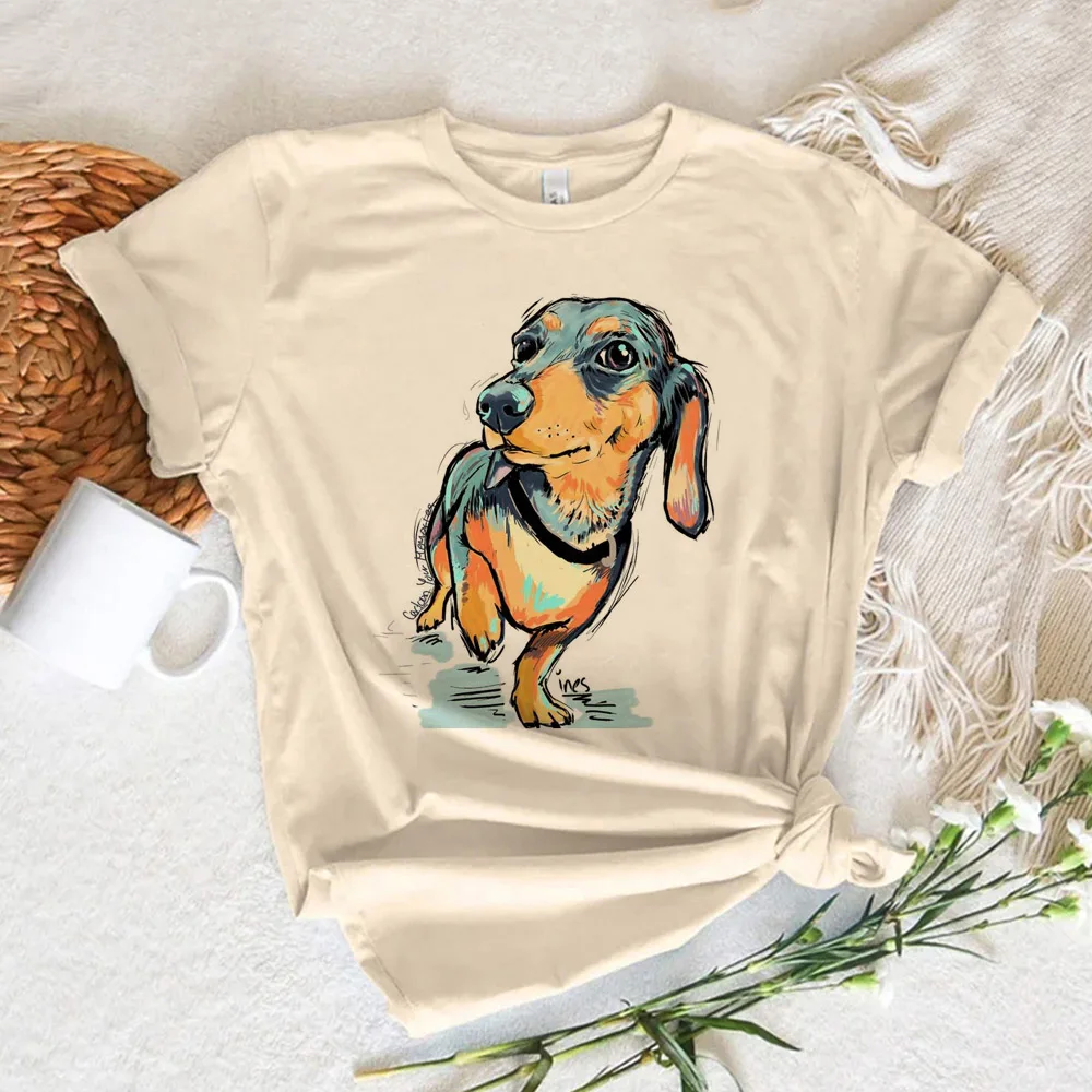 Dachshund t shirt women comic funny Japanese Tee girl comic streetwear y2k clothing
Dachshund t shirt women comic funny Japanese Tee girl comic streetwear y2k clothing