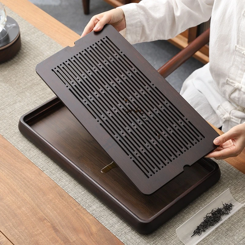 Luxury Light Weight Bamboo Tea Tray with Water Storage And Drainage Traditional Chinese Teapot Holder for Household Use
Luxury Light Weight Bamboo Tea Tray with Water Storage And Drainage Traditional Chinese Teapot Holder for Household Use