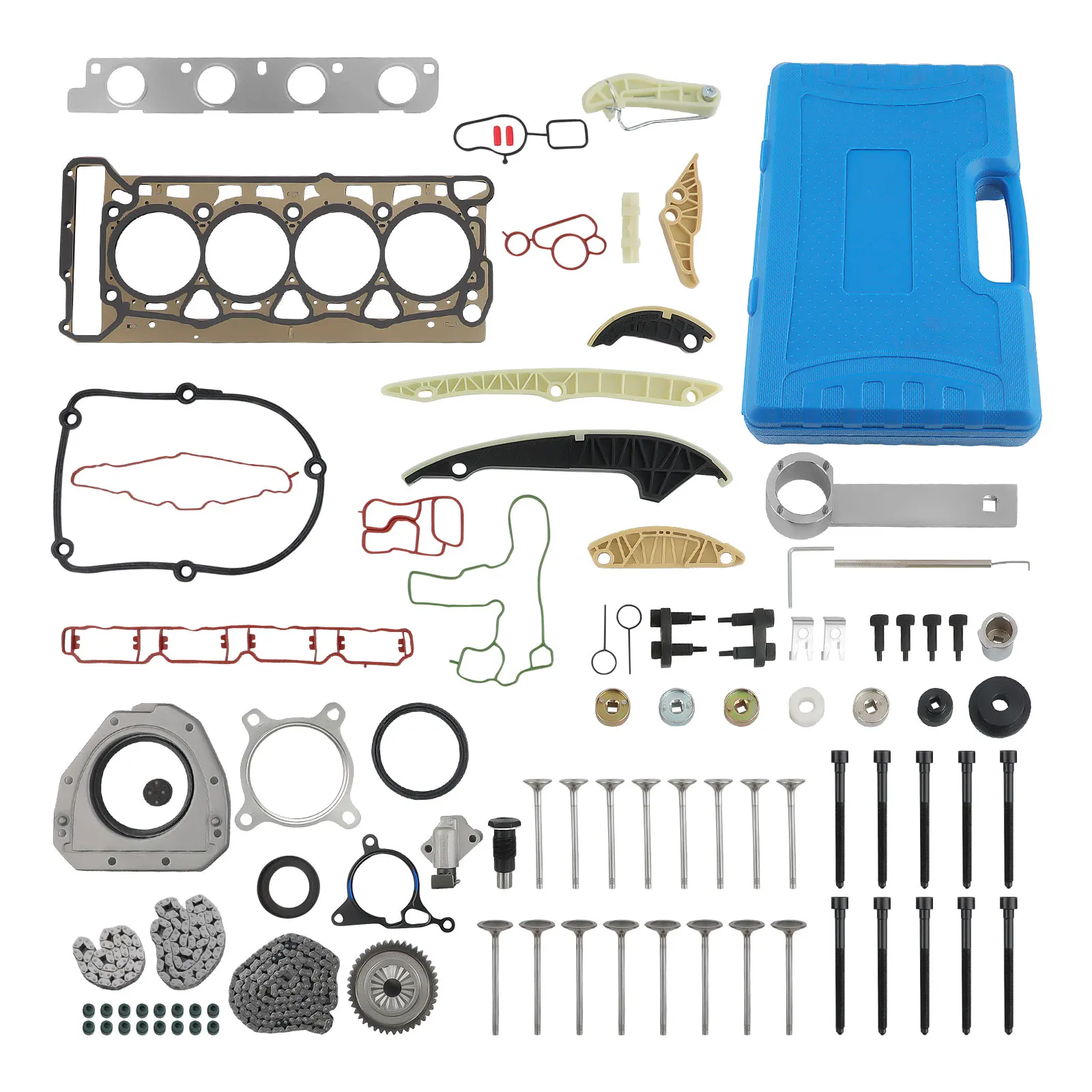 Timing Chain & Tool Kit for Audi A3 A4 A5 A6 Q3 TT 2008-2013 2.0 TFSI 06H109509P 06H109467N 06H109467R 06H109158N
Timing Chain & Tool Kit for Audi A3 A4 A5 A6 Q3 TT 2008-2013 2.0 TFSI 06H109509P 06H109467N 06H109467R 06H109158N