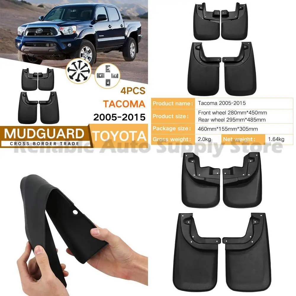 For Toyota Tacoma 2005-2015 Mud Guards Set Front and Rear Durable Auto Accessories Top Selling Premium Quality
For Toyota Tacoma 2005-2015 Mud Guards Set Front and Rear Durable Auto Accessories Top Selling Premium Quality