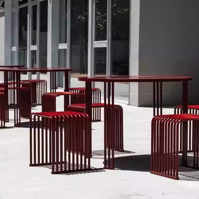 Outdoor cafe leisure layout light luxury outdoor circular courtyard balcony waterproof outside milk tea shop table and chair com
Outdoor cafe leisure layout light luxury outdoor circular courtyard balcony waterproof outside milk tea shop table and chair com