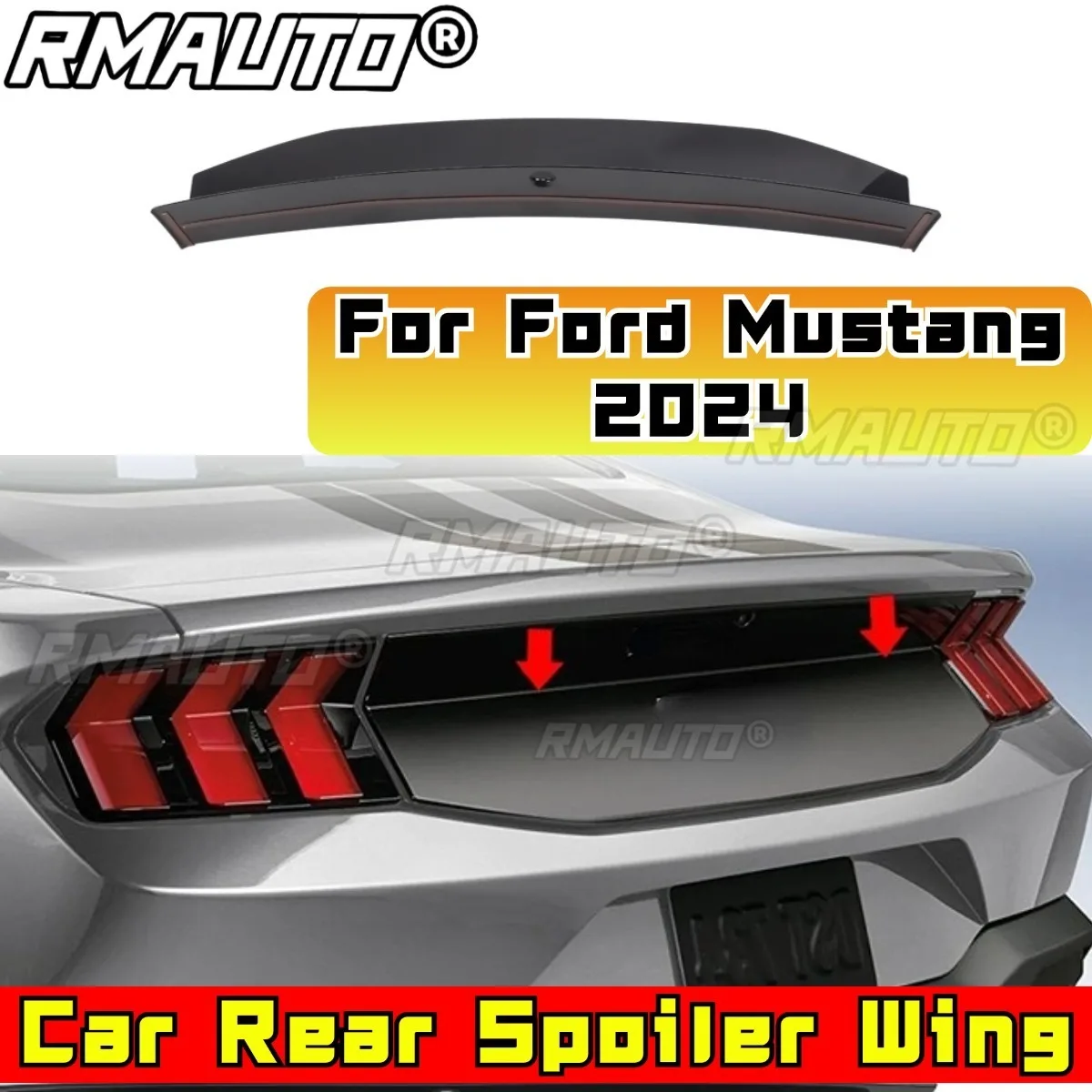 Для Ford Mustang 2024, задний спойлер на крыло багажника автомобиля, комплект кузова на крыло багажника, задний спойлер багажника, внешняя часть
Для Ford Mustang 2024, задний спойлер на крыло багажника автомобиля, комплект кузова на крыло багажника, задний спойлер багажника, внешняя часть