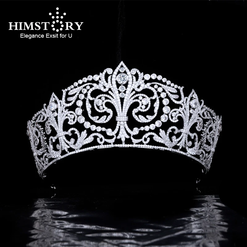 Himstory Vintage European Royal Cubic Zirconia Crown Fleur de Lys Headpiece Wedding Dress Hair Accessories
Himstory Vintage European Royal Cubic Zirconia Crown Fleur de Lys Headpiece Wedding Dress Hair Accessories