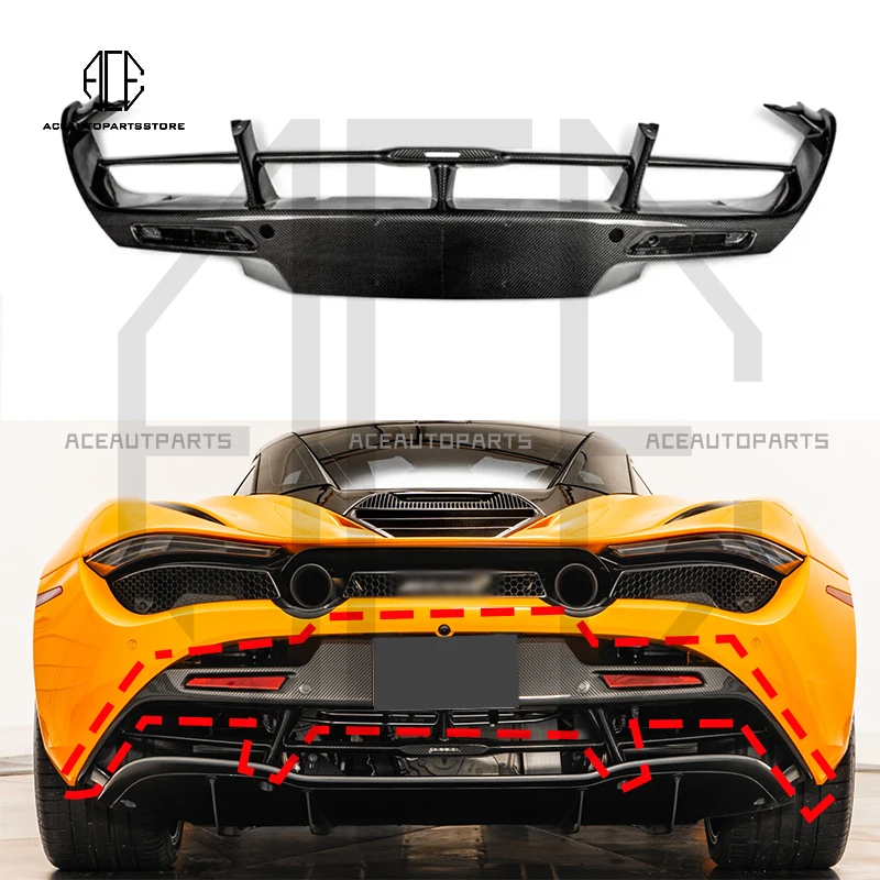 For Mclaren 720s Coupe Spider 2017-2021 OEM Style Dry Carbon Fiber Rear Diffuser Lip Car Accessories Up Posterior Lip
For Mclaren 720s Coupe Spider 2017-2021 OEM Style Dry Carbon Fiber Rear Diffuser Lip Car Accessories Up Posterior Lip