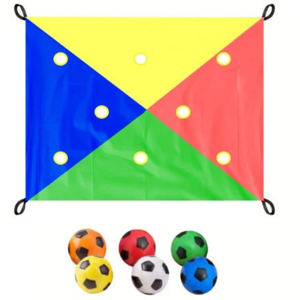Oxford Cloth Hole Tarp Game 8 Holes with Ball Cave Tent Game Set Durable Interactive Hole Tarpaulin Cooperative Group Toy
Oxford Cloth Hole Tarp Game 8 Holes with Ball Cave Tent Game Set Durable Interactive Hole Tarpaulin Cooperative Group Toy