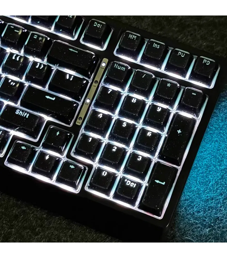 Jelly black keycap OEM height small full set of 136 keys PC transparent magnetic axis wooting mechanical keyboard
Jelly black keycap OEM height small full set of 136 keys PC transparent magnetic axis wooting mechanical keyboard