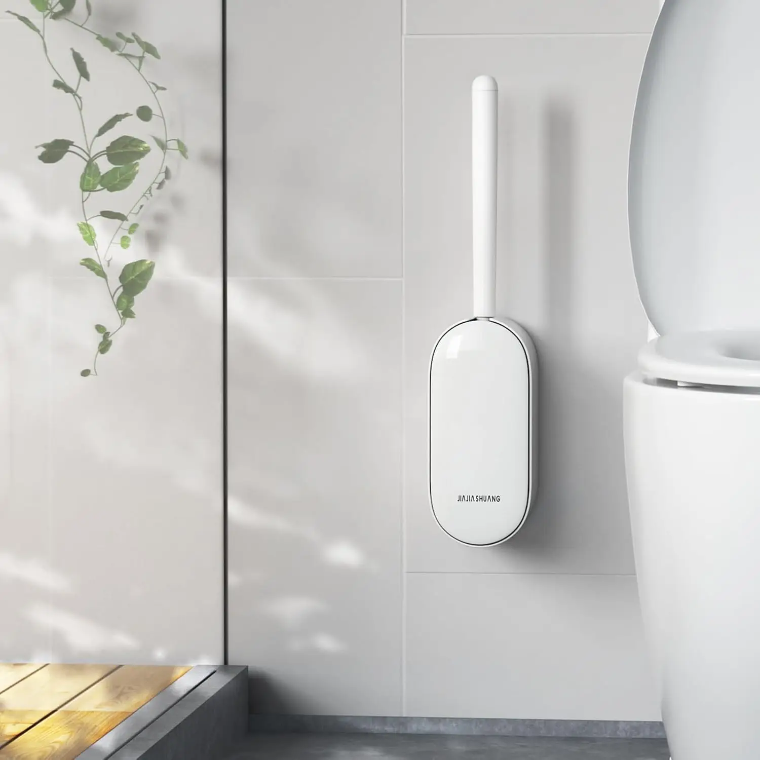 Compact Toilet Brush Set with Holder, Ergonomic Design, Durable Bristles for Dead Corner Clean, White
Compact Toilet Brush Set with Holder, Ergonomic Design, Durable Bristles for Dead Corner Clean, White