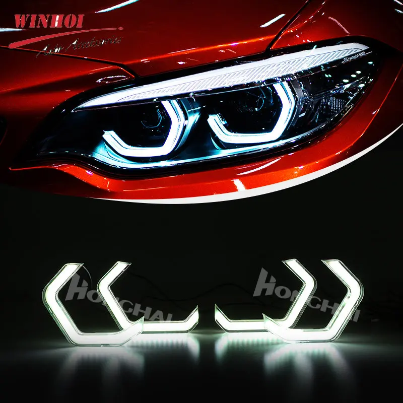 4PCS/Set RGB APP Angel Eyes LED Halo Ring 12V 24V Auto Car Retrofit Diamond DRL Angel Eyes Bluetooth -compatible Led Headlights
4PCS/Set RGB APP Angel Eyes LED Halo Ring 12V 24V Auto Car Retrofit Diamond DRL Angel Eyes Bluetooth -compatible Led Headlights