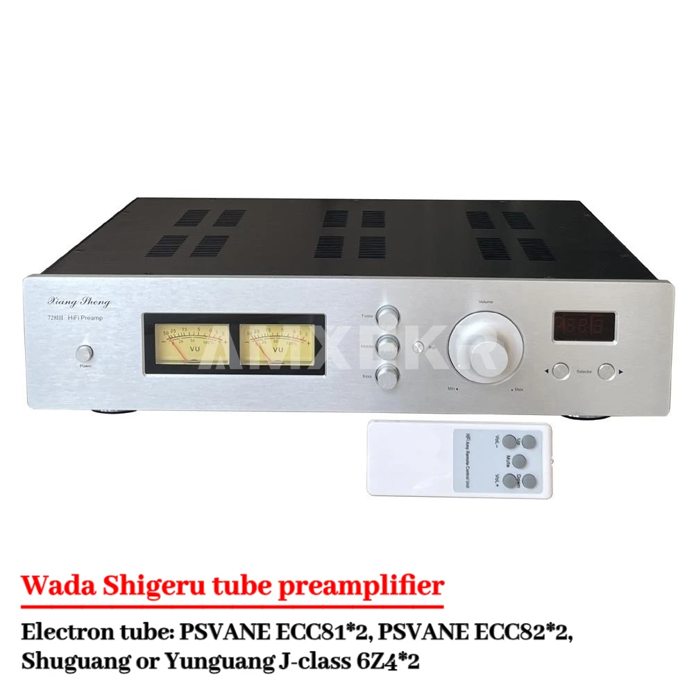 XiangSheng 728A Tube Preamplifier HiFi Hetian Mao Circuit ECC81 ECC82 Adjustable Tone Preamplifier Bluetooth with Remote Control
XiangSheng 728A Tube Preamplifier HiFi Hetian Mao Circuit ECC81 ECC82 Adjustable Tone Preamplifier Bluetooth with Remote Control