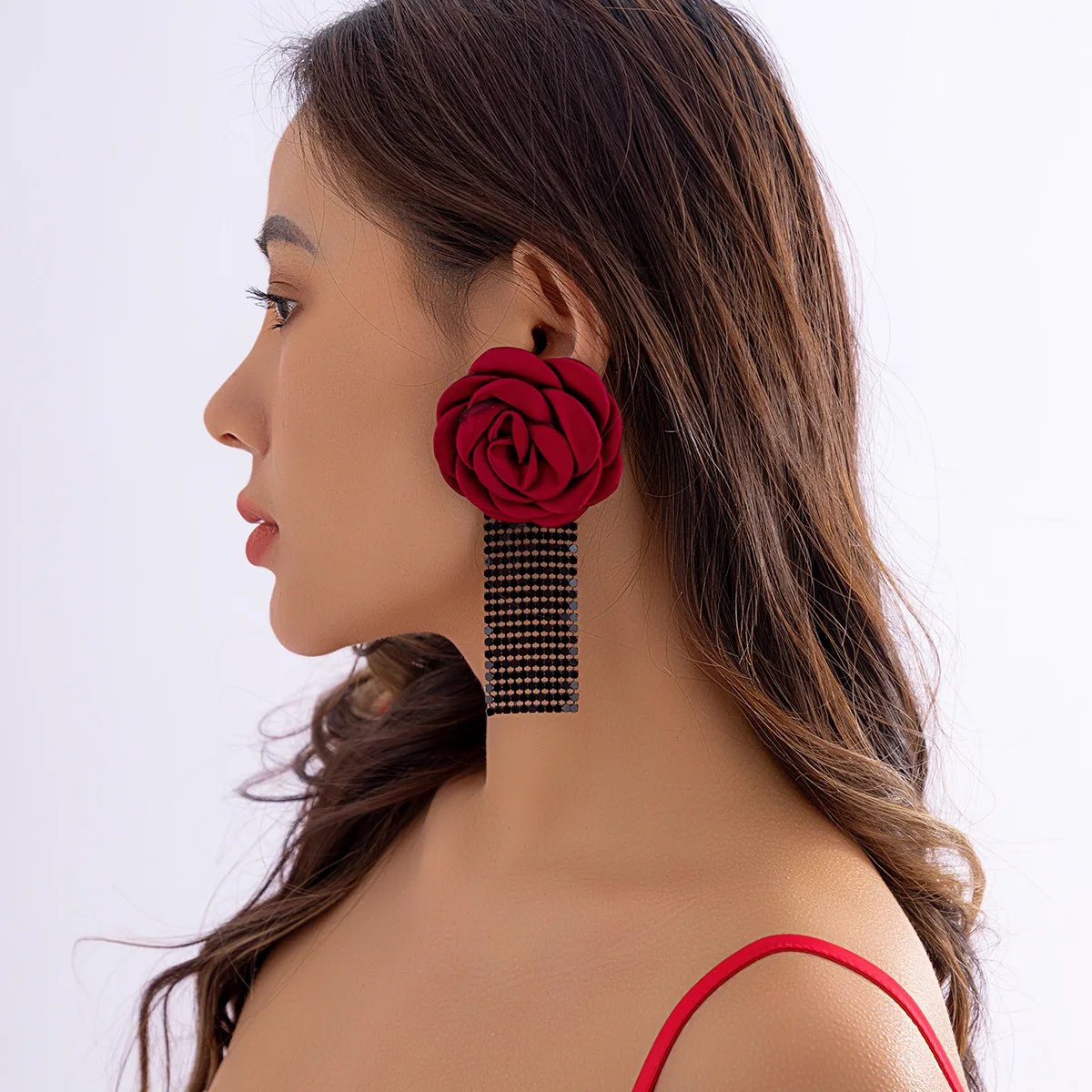 Colorful Tassel Fabric Rose Flower Earrings for Women Resort Boho Style Lightweight Premium Daily Wear
Colorful Tassel Fabric Rose Flower Earrings for Women Resort Boho Style Lightweight Premium Daily Wear