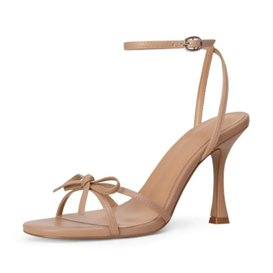 iiimmu Women's Bow Heels 4 IN Stiletto Heeled Sandals for Women Round Open Toe Sandals Elegant Summer Heels Soft PU Leather/Fau
iiimmu Women's Bow Heels 4 IN Stiletto Heeled Sandals for Women Round Open Toe Sandals Elegant Summer Heels Soft PU Leather/Fau