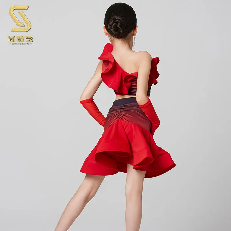 Children's Girls Latin Dance Pink/Red Mushroom Lace Dress and Fishbone Skirt Rumba Dancer Training Dance HallCompetition Costume
Children's Girls Latin Dance Pink/Red Mushroom Lace Dress and Fishbone Skirt Rumba Dancer Training Dance HallCompetition Costume