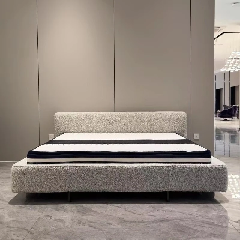 fl-Modern Simple Double Bed with Solid Wood Frame Particle Flannelette Upholstery for Hotels and Home Use Factory Wholesale!
fl-Modern Simple Double Bed with Solid Wood Frame Particle Flannelette Upholstery for Hotels and Home Use Factory Wholesale!