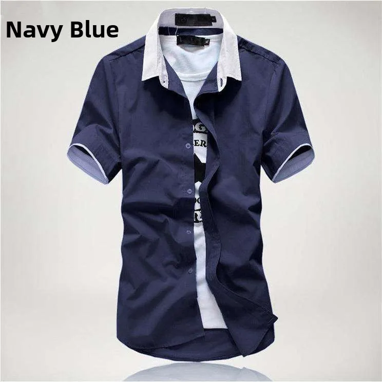 Men's Summer Faion ort Sve Stand Collar White Collar Casual irt Slim Fit Elastic Color irt for Men
Men's Summer Faion ort Sve Stand Collar White Collar Casual irt Slim Fit Elastic Color irt for Men