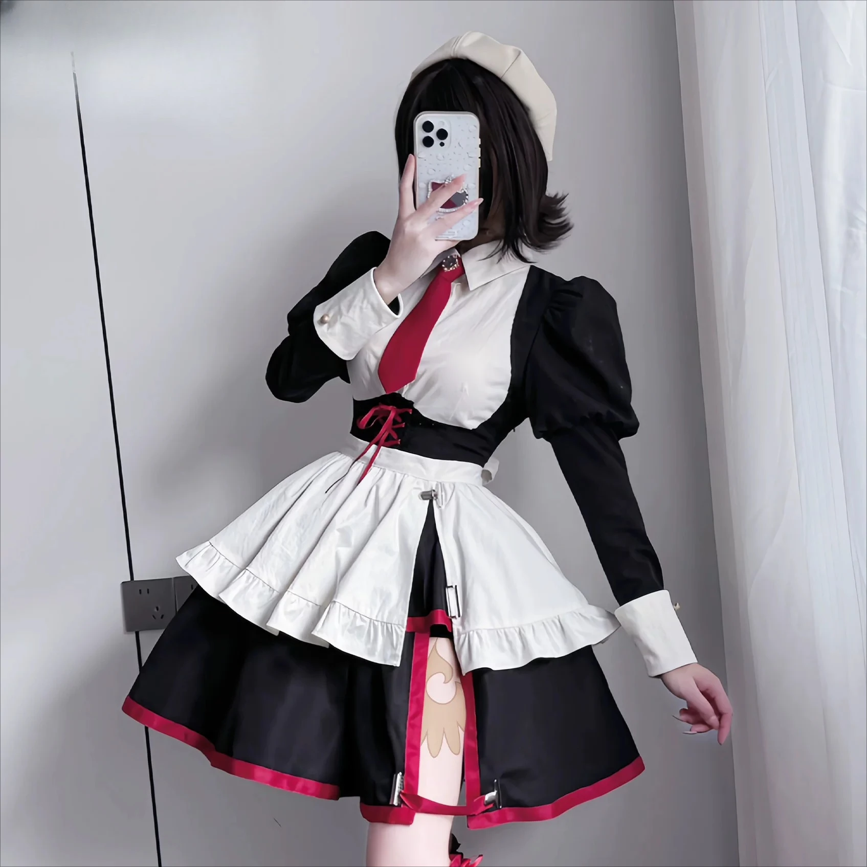 Handmade Cos Outfit: Umineko When They Cry Shannon Maid Cosplay Costume Full Set Black White Maid Dress Halloween Vintage Suit
Handmade Cos Outfit: Umineko When They Cry Shannon Maid Cosplay Costume Full Set Black White Maid Dress Halloween Vintage Suit