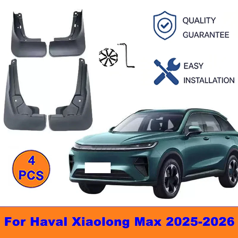 4Pcs Mud Flaps For Haval Xiaolong Max 2025-2026 - Splash Guards Front&Rear Wheel Fender Mudguards Car Exterior Protection Parts
4Pcs Mud Flaps For Haval Xiaolong Max 2025-2026 - Splash Guards Front&Rear Wheel Fender Mudguards Car Exterior Protection Parts