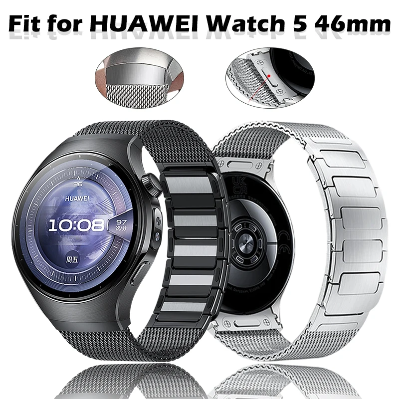 Приерретный дизайн для Huawei Watch 5, 46 мм, Matel Band, изысканная деталь, миланский, подходит для Huawei Watch 5, 46 мм, прочная металлическая текстура
Приерретный дизайн для Huawei Watch 5, 46 мм, Matel Band, изысканная деталь, миланский, подходит для Huawei Watch 5, 46 мм, прочная металлическая текстура
